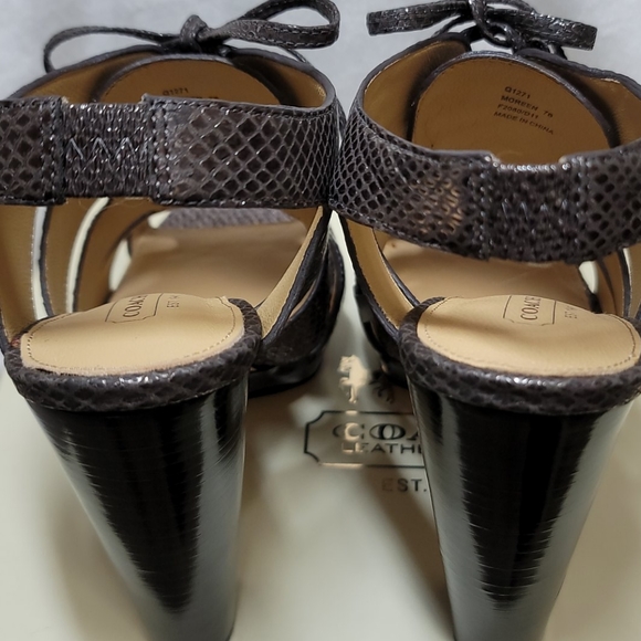 Coach Moreen Metallic Heels - Picture 8 of 13